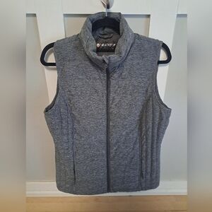 HeatKeep Gray Down Puffer Vest – Size Medium